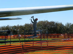 Working on the aircraft Fall 2010